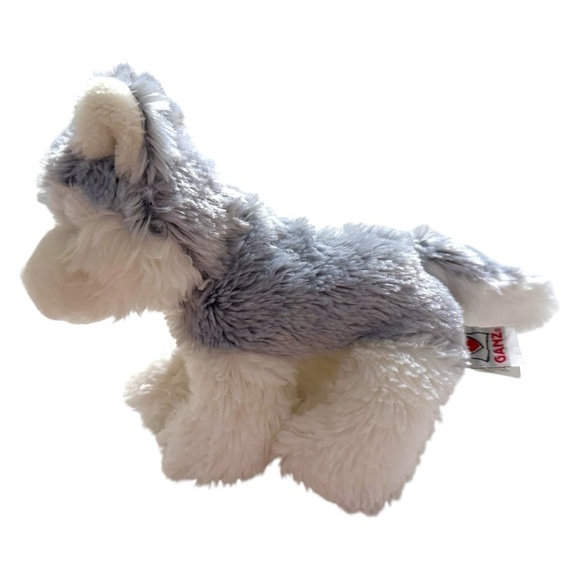 Ganz Webkinz Husky Plush Stuffed Animal Dog HM120 Gray White Retired - Picture 2 of 13
